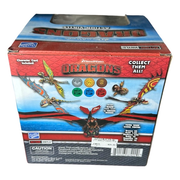 The Loyal Subjects How to Train Your Dragon Toothless Action Vinyl - Picture 6 of 6